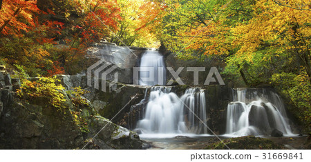 Ethan Waterfall, Ungdong Valley, Mt. Taejun, Inje County, Gangwon Province Ethan Waterfall, Ungdong Valley, Mt. Taejun, Inje County, Gangwon Province 31669841