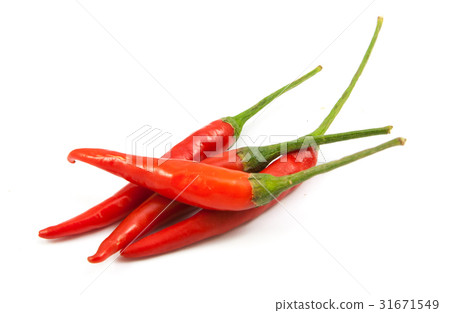 red chili peppers closeup view isolated red chili peppers closeup view isolated 31671549