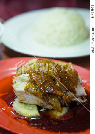 Chickens roast and rice Chickens roast and rice 31671941