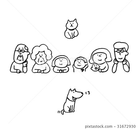 Heartwarm family series Three generations family pet 31672930