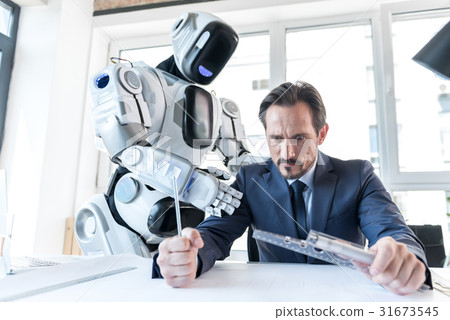 Annoyed employee is feeling spite 31673545