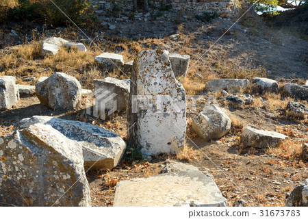Ruin of ancient city Troy. Turkey 31673783