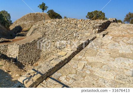 The Ramp in ancient city Troy. Turkey 31676413