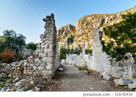 Avenue of North Necropolis. Ruins of Olympos Avenue of North Necropolis. Ruins of Olympos 31676430
