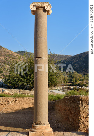 Column on Main street  ancient Lycian city Patara 31676501