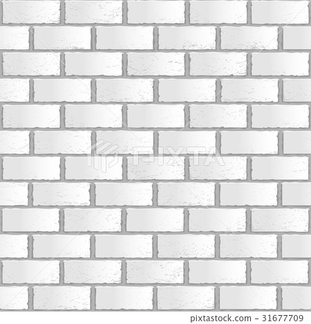 White old gradient brick seamless 31677709