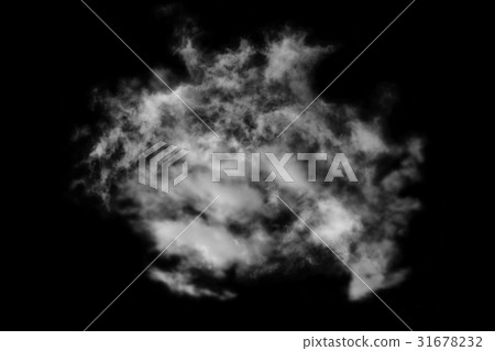 Textured cloud,isolated on black background Textured cloud,isolated on black background 31678232