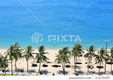 Summer blue sea of Vietnam Nha Trang 31678997
