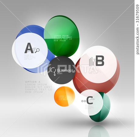 Circle modern business infographics design Circle modern business infographics design 31679509