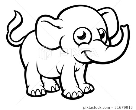 Elephant Cartoon Character 31679913
