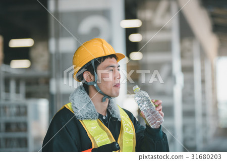 guard man, water, gents 31680203