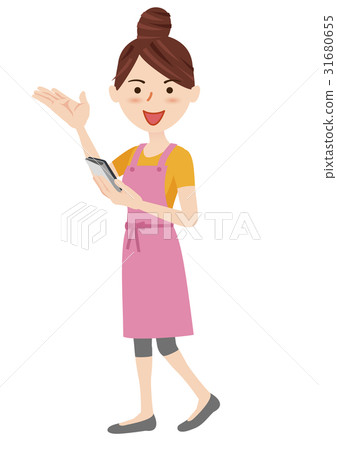 年輕的主婦形象 年輕的主婦形象 31680655