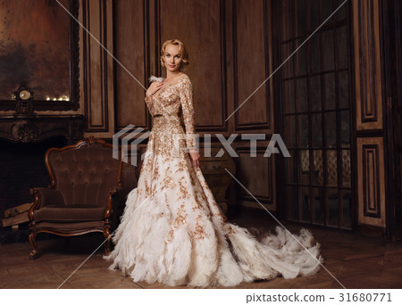 Young lady in luxury dress Young lady in luxury dress 31680771