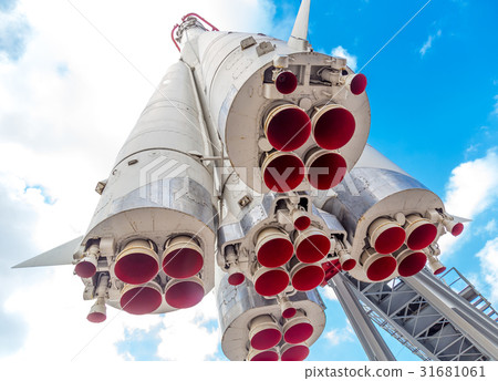 Monument of russian space rocket Vostok one Monument of russian space rocket Vostok one 31681061