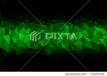 Green Polygonal Mosaic Background 31681649