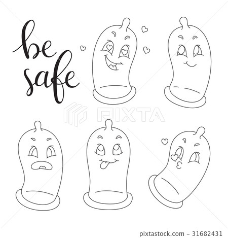 Lineart cartoon mascot characters. Vector. Lineart cartoon mascot characters. Vector. 31682431