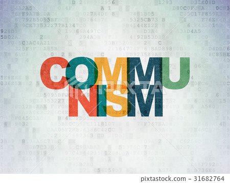 Politics concept: Communism on Digital Data Paper 31682764