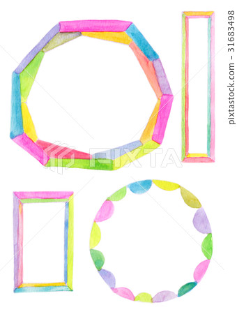Watercolor texture frame Watercolor texture frame 31683498