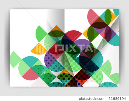 Abstract circle design business annual report Abstract circle design business annual report 31686194