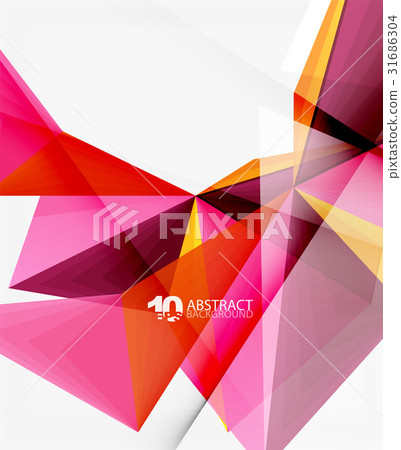 3d triangle polygonal abstract vector 3d triangle polygonal abstract vector 31686304