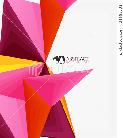 3d triangle polygonal abstract vector 3d triangle polygonal abstract vector 31686332