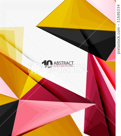 3d triangle polygonal abstract vector 3d triangle polygonal abstract vector 31686334