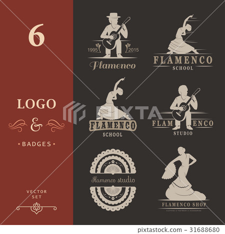Set Logos and Badges Flamenco 31688680