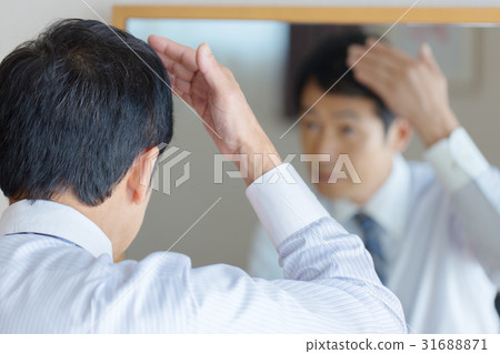 Male image concerning hairline 31688871