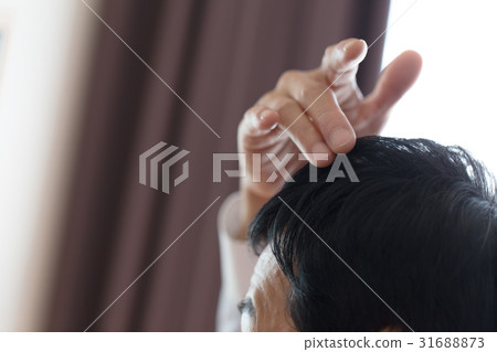 Male image concerning hairline 31688873