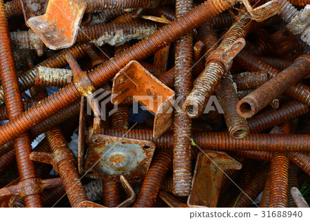 Close-up of steel pipes, Selective focus Close-up of steel pipes, Selective focus 31688940