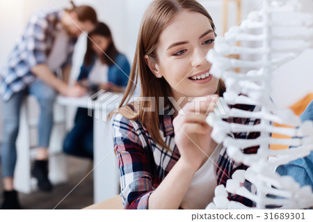 Lively bright woman exploring new things about Lively bright woman exploring new things about 31689301