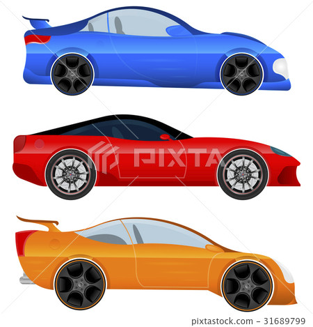 Design a Sports Car and Muscle Car - Stock Vector. 31689799