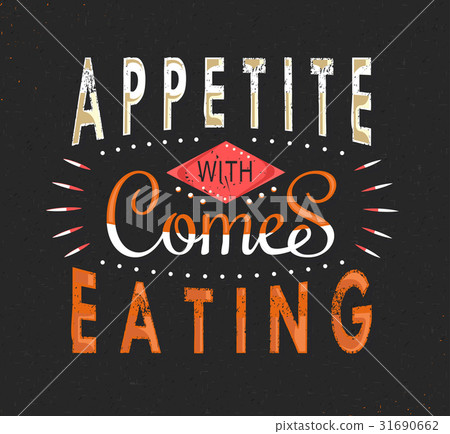 Set of Vintage Food Typographic Quotes Set of Vintage Food Typographic Quotes 31690662