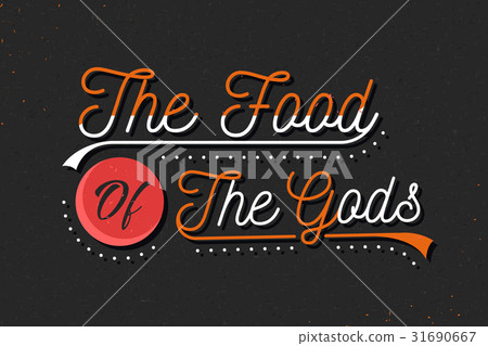 Set of Vintage Food Typographic Quotes Set of Vintage Food Typographic Quotes 31690667