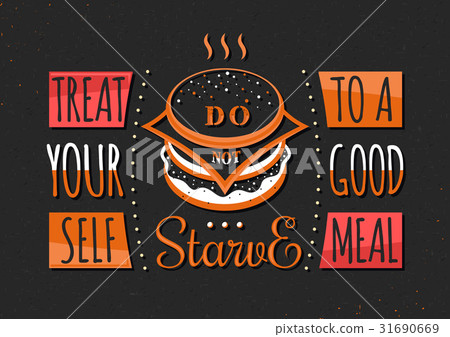 Set of Vintage Food Typographic Quotes Set of Vintage Food Typographic Quotes 31690669