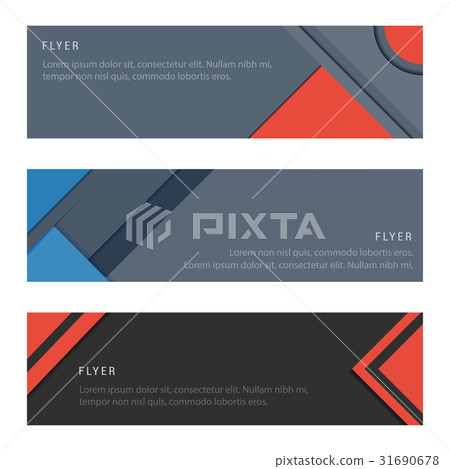 Vector Set Material Design Card and Banners  31690678