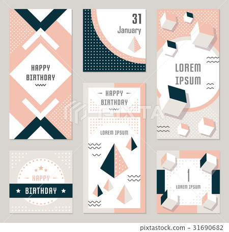 Vector Set Geometric Pattern, Flyers and Banners Vector Set Geometric Pattern, Flyers and Banners 31690682