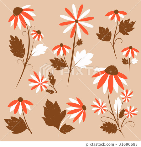 Vector Flowers Set Vector Flowers Set 31690685