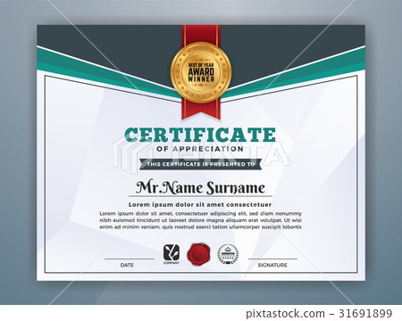 Multipurpose Modern Professional Certificate 31691899