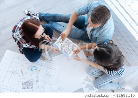 Professional hard working architects working 31692110