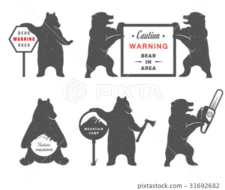 Vintage Illustration of Bear 31692682