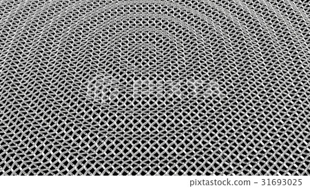 Abstract metal grid background 3D render Abstract metal grid background 3D render 31693025