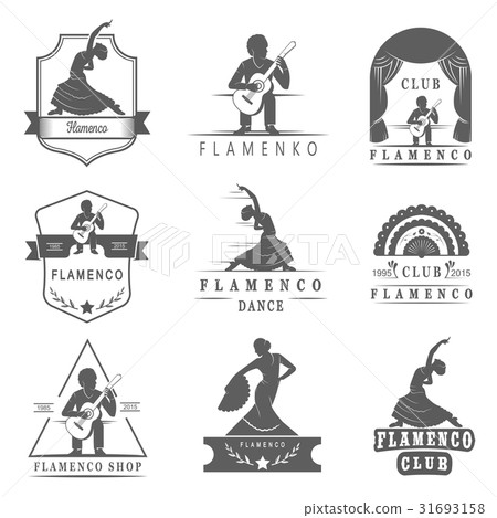 Set Logos and Badges Flamenco 31693158