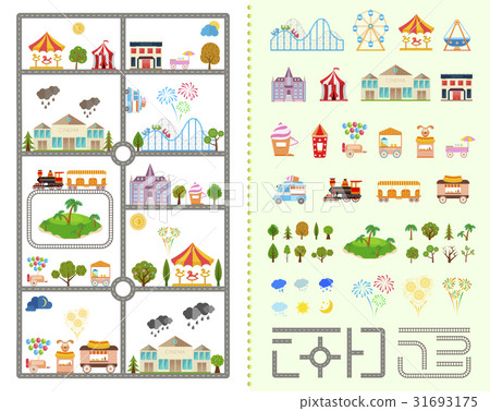 Set of elements for creating your own city 31693175