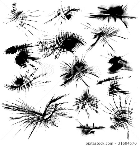 Abstract grunge vector element set - Stock Illustration [31694570] - PIXTA
