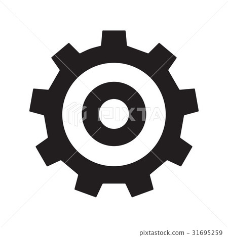 Gear isolated on white background Gear isolated on white background 31695259