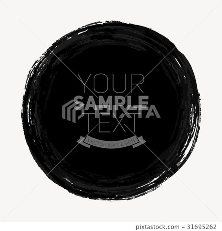 Beautiful grunge circle. Vector illustration 31695262