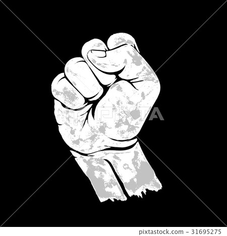 Raised up clenched fist Raised up clenched fist 31695275