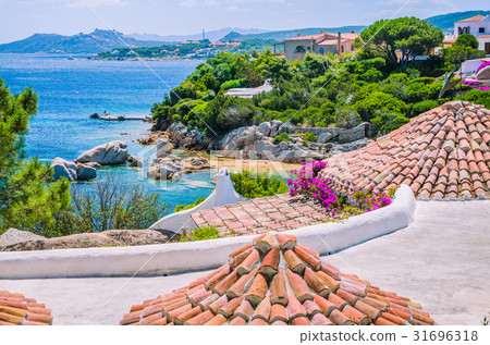 Roofs of mediterranean houses near Porto Rafael Roofs of mediterranean houses near Porto Rafael 31696318