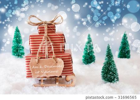 Christmas Sleigh, Nikolaus Means Nicholas Day 31696565